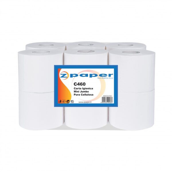 C460 - 12 Rotoli di Carta Igienica Jumbo MINI da 150 Metri