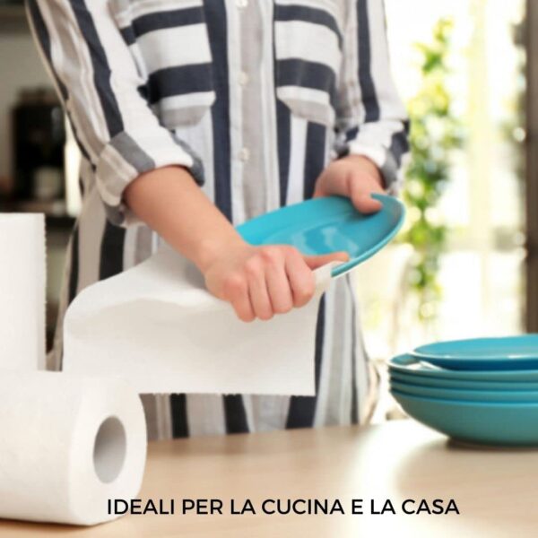 P300 - 6 Rotoli da 300 strappi. Carta Pura cellulosa - immagine 5