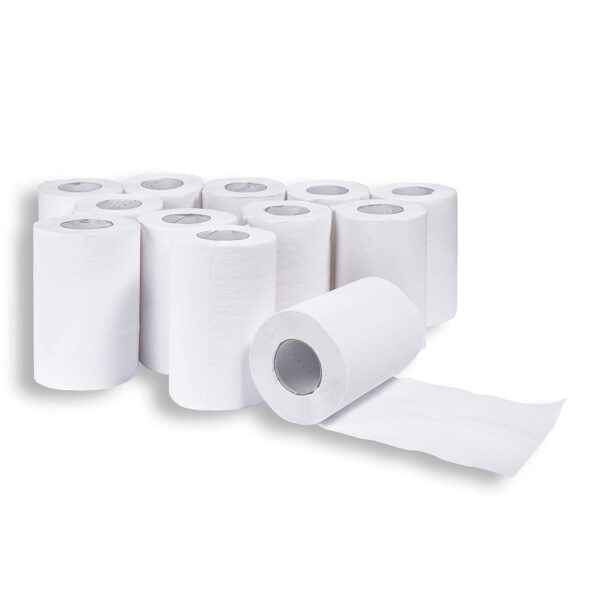 A515 - 12 Rotoli Asciugamani da 200 Strappi Carta Pura Cellulosa - immagine 3