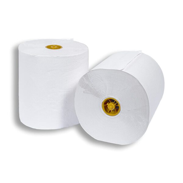 A770 - 6 Rotoli Asciugamani per nostro Dispenser Captive System Autocut D770 Carta Pura Cellulosa - immagine 2