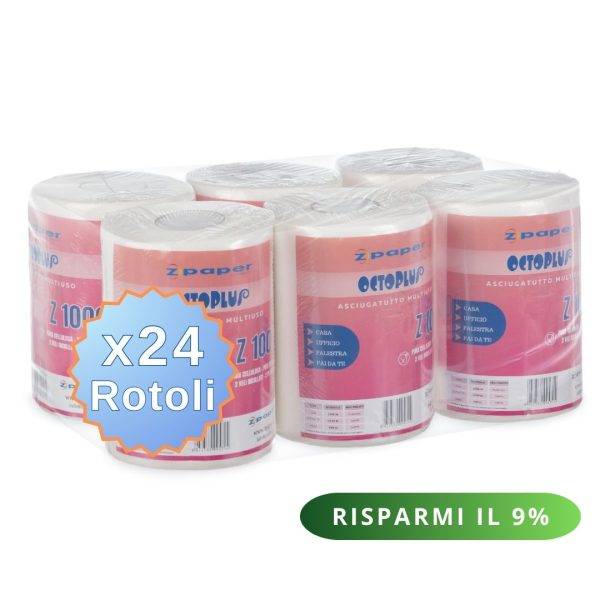 Z1000 – 24 Rotoli 1000 usi. Carta Pura Cellulosa