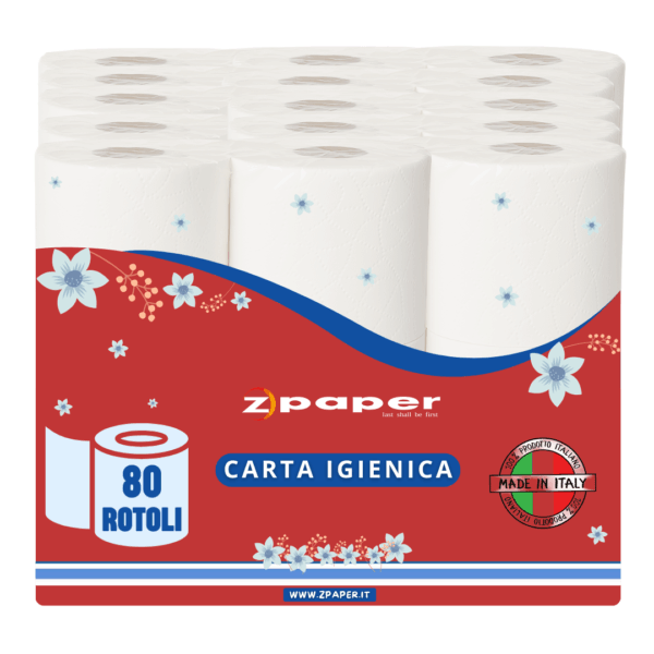 C200 – 80 Rotoli di Carta Igienica Domestica